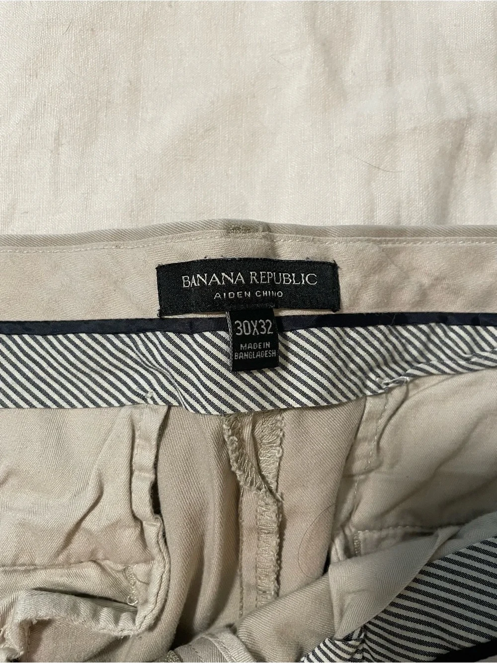 Banana Republic Aiden Men’s Chino Pants Khaki 30x32 100% Cotton